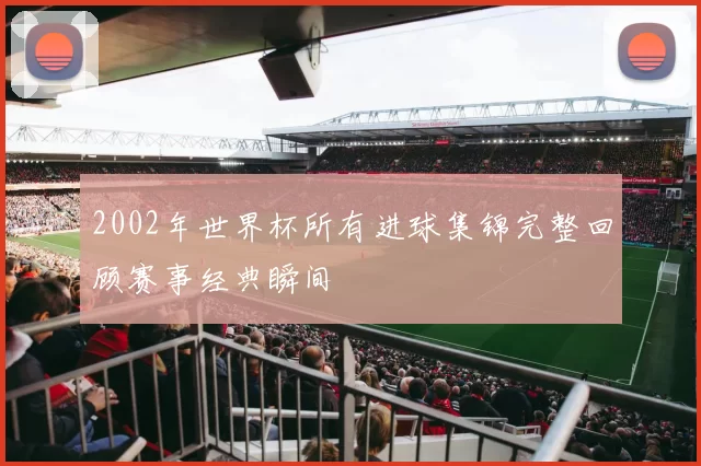 2002年世界杯所有进球集锦完整回顾赛事经典瞬间
